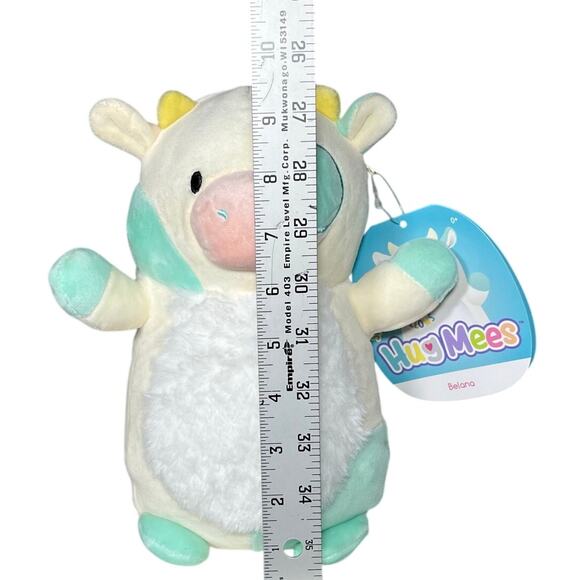 Squishmallows HugMees Belana Cow Furry Belly 10" - NWT - 2021 Easter HM10 #579 - Picture 6 of 7